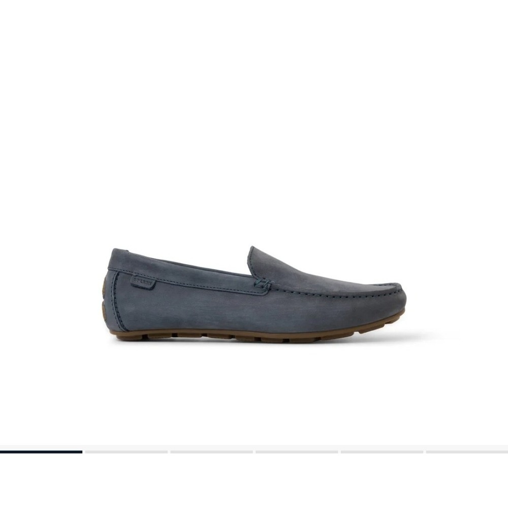 Sperry Men Wave Driver Dust Blue Nubuck Leather Loafer Size 9.5 MM-422 NEW! $110